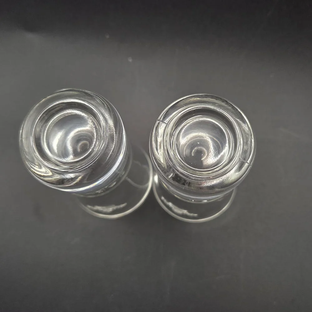 SOBIESKI Polish Vodka Shot Glasses, Set Of 2 Embossed Crown and Logo/Label, NIB